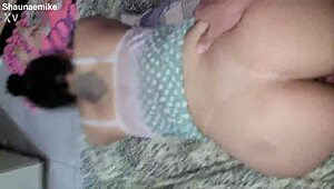 Spending quality time with stepsister in a homemade video.