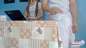 pinay nurse having breaktime sex with co-worker in hospital room