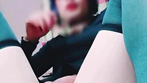 I'm rubyqueen, a young ladyboy getting anal penetration and masturbation