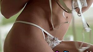 all natural janeth tense posing in dress before revealing her body