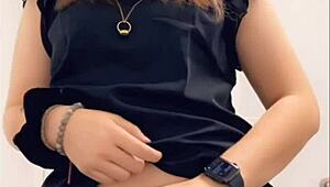 Teasing my wet pussy at work