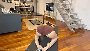 My friend's girlfriend teaches yoga