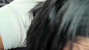 i suck the driver's huge dick to pay for the trip - amateur couple - nysdel