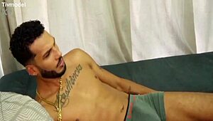 Old cuckold watches incredible menage sex with trisal