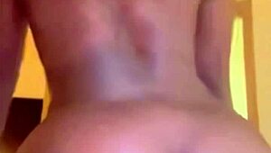 Nerdy girl next door explores anal with candy cane