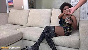 big tits african milf banged at casting by big cock white fake agent