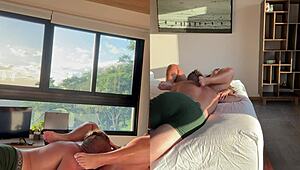 Asian whore gets pussy eaten to orgasm in homemade ASMR session!