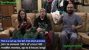 Pre-employment physical with spreading and humiliation.