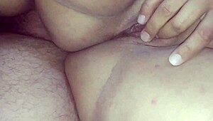 you know, on our first dates karina's playing with her lover's ass, fingering deep without condoms while hubby films the bbw action