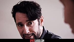 virgin teen tries deepthroat and riding for first time 😍