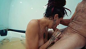 Dreads Girl Fucked in Bathtub