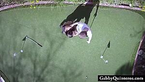 cheating latina gabby quinteros gets caught fucking the lawn guy outdoors