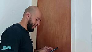 my stepbrother caught me masturbating on video call and helped me cum