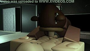 bear girl dominates boyfriend's cock 😈