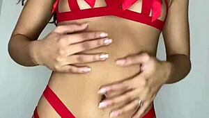 Petite Girl With Big Ass Sucks Dildo And Cums Excited!