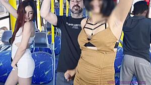 Public bus ass gozada with big butt