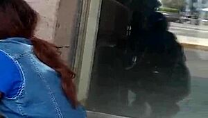 spying on two rich asses in fresero center