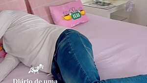 Negão dotado fodendo a japonesa casada na frente do corninho que apagou após beber demais - lina nakamura