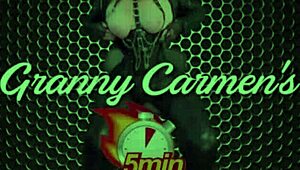 granny carmen, cathouse kitty, reaches finger fucking and pussy eating orgasms