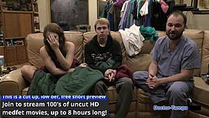 Blonde Nurse Nova Maverick Plays With Ultrasound In Hospital Backstage With Dr. Tampa