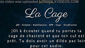 La Cage - Femdom Caged Anal Joi