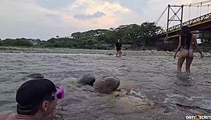 i share a bed with my step-sister and her step-dad, we fuck behind his back in the same bed, blowjob and doggystyle