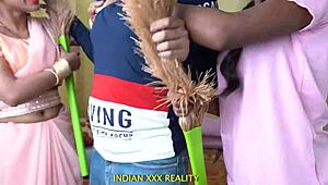 indian step family fucks in missionary quickie