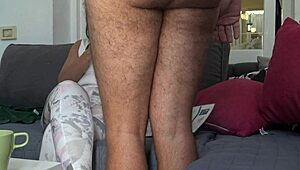 Taboo Family Stepmother Shows Her Hairy Pussy To Her Horny Stepson