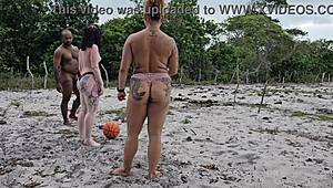 first time anal with neighbor in bedroom, huge cum 😈