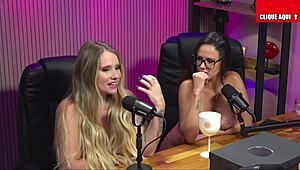 Latina morena, do you want to lick shaved pussy with dildo?