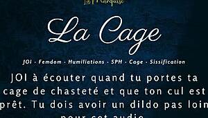 La Cage - Femdom Caged Anal Joi