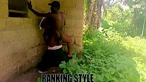 Bbw Feels Addicted To Outdoor Anal Love Making