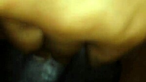 Mature woman receives intense massage session.