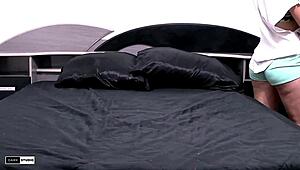 My hot friend came over to fuck my pussy at home