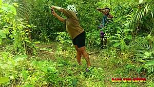 amateur bbw college hot babe on outdoor bush sex during vacation