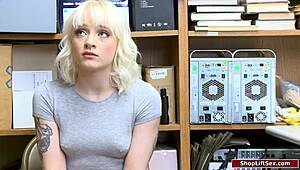 shoplifter gets disciplined by police officers with their cocks 😏