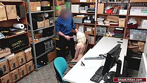 shoplifter gets disciplined by police officers with their cocks 😏