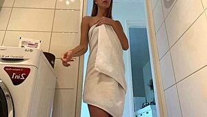 our first threesome with girlfriend bent over