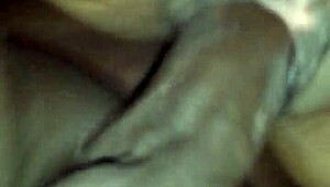 Mature woman receives intense massage session.