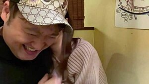 pale slender asian girl transforms with alcohol, getting more erotic and squirting