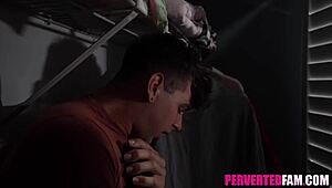 Stepmom helping horny stepson 😏