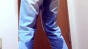 i had to pee in my jeans because my brother was using the bathroom