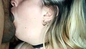 my friend visits and i suck his cock then he fucks me hard until i cum!