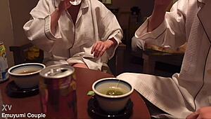 emu yumi has forbidden sex with her boss on business trip