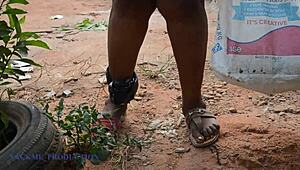 mad bbw picking dirt from the bin fucked by lonely guy with no wife