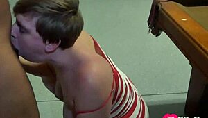 Real hotwife slut takes big black cock bareback on pool table in amateur video