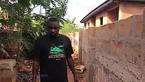 mad bbw picking dirt from the bin fucked by lonely guy with no wife