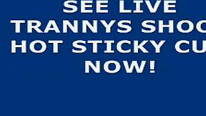 shemale webcam performer in crossdressing attire enjoys solo session