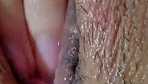 masturbating alone at home, fingering pussy to orgasm