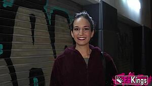 rebeka rock's first scene at 35, sucking big cock like a pro